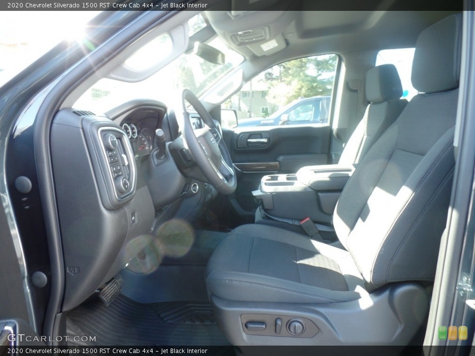 Jet Black Interior Front Seat for the 2020 Chevrolet Silverado 1500 RST Crew Cab 4x4 #135577723
