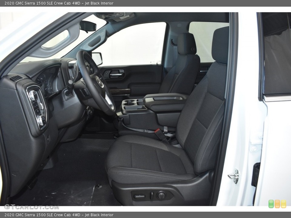 Jet Black Interior Front Seat for the 2020 GMC Sierra 1500 SLE Crew Cab 4WD #135577765