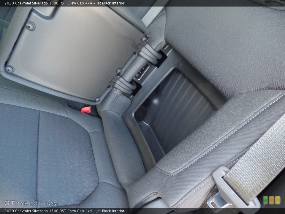 Jet Black Interior Rear Seat for the 2020 Chevrolet Silverado 1500 RST Crew Cab 4x4 #135578497