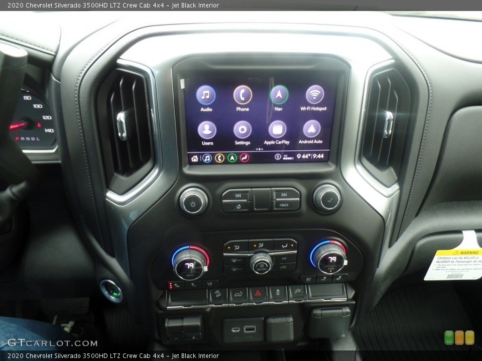 Jet Black Interior Controls for the 2020 Chevrolet Silverado 3500HD LTZ Crew Cab 4x4 #135579862
