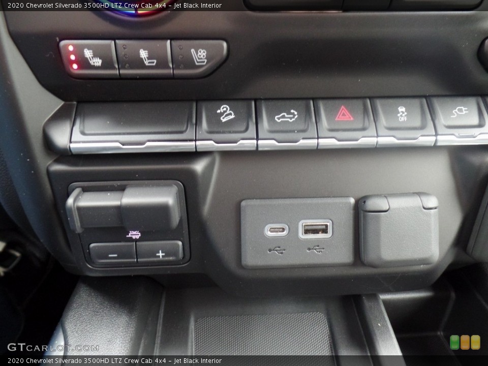 Jet Black Interior Controls for the 2020 Chevrolet Silverado 3500HD LTZ Crew Cab 4x4 #135580120