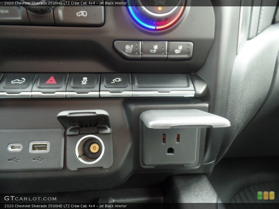 Jet Black Interior Controls for the 2020 Chevrolet Silverado 3500HD LTZ Crew Cab 4x4 #135580144