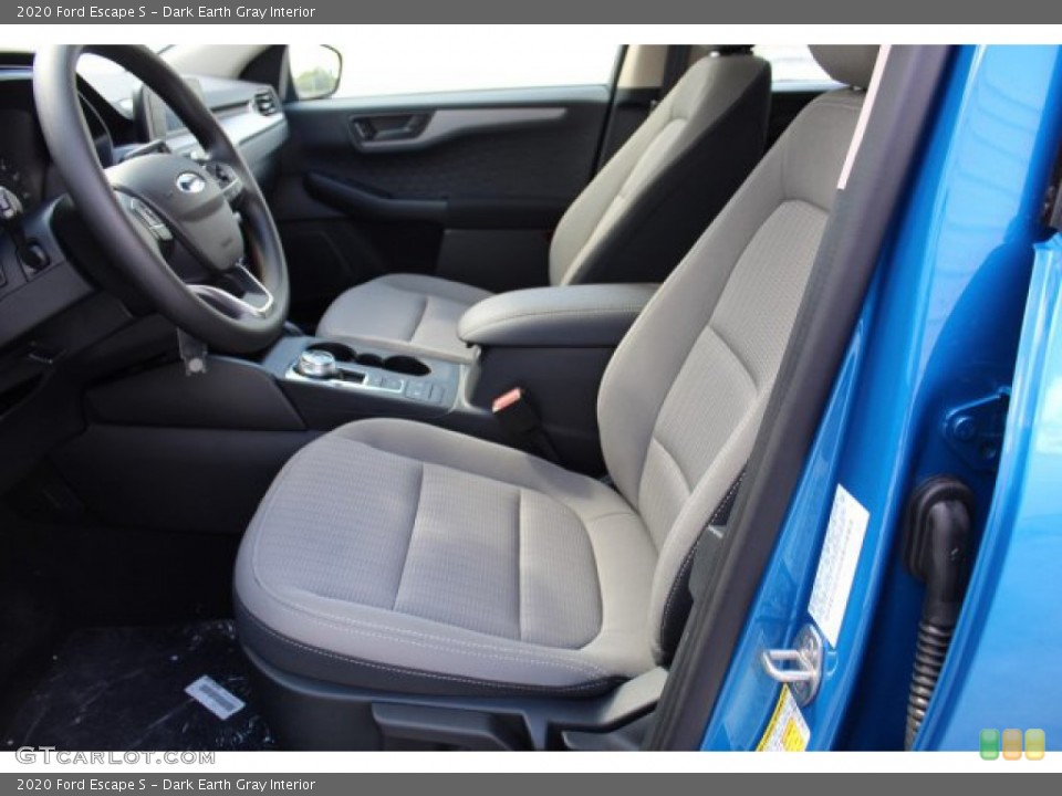 Dark Earth Gray Interior Front Seat for the 2020 Ford Escape S #135584582