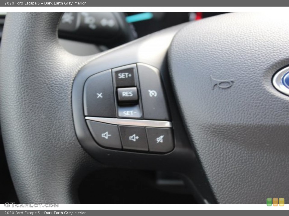 Dark Earth Gray Interior Steering Wheel for the 2020 Ford Escape S #135584590