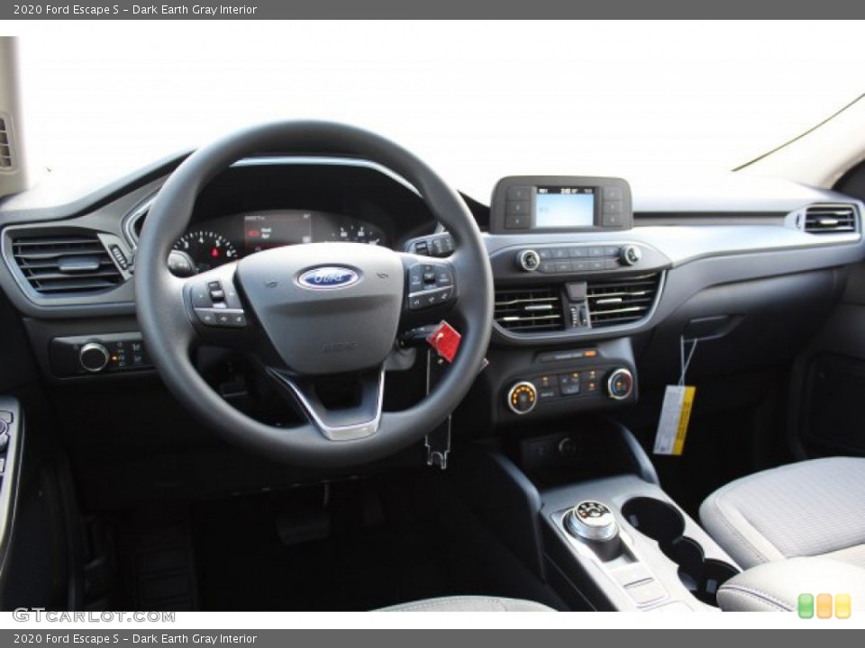 Dark Earth Gray Interior Dashboard for the 2020 Ford Escape S #135584698