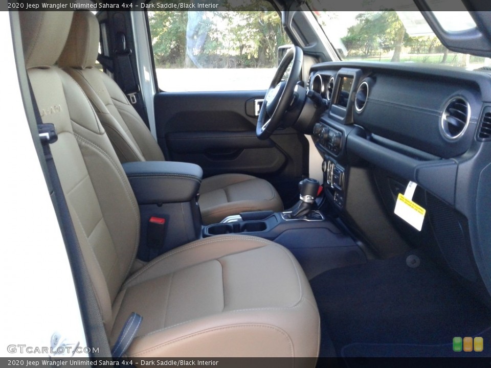 Dark Saddle/Black Interior Front Seat for the 2020 Jeep Wrangler Unlimited Sahara 4x4 #135591121