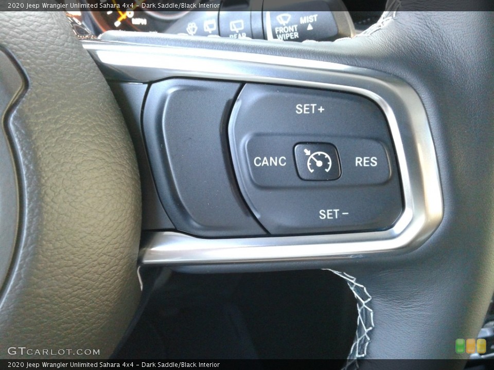 Dark Saddle/Black Interior Steering Wheel for the 2020 Jeep Wrangler Unlimited Sahara 4x4 #135591142