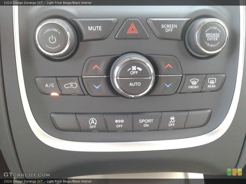 Light Frost Beige/Black Interior Controls for the 2020 Dodge Durango SXT #135591640