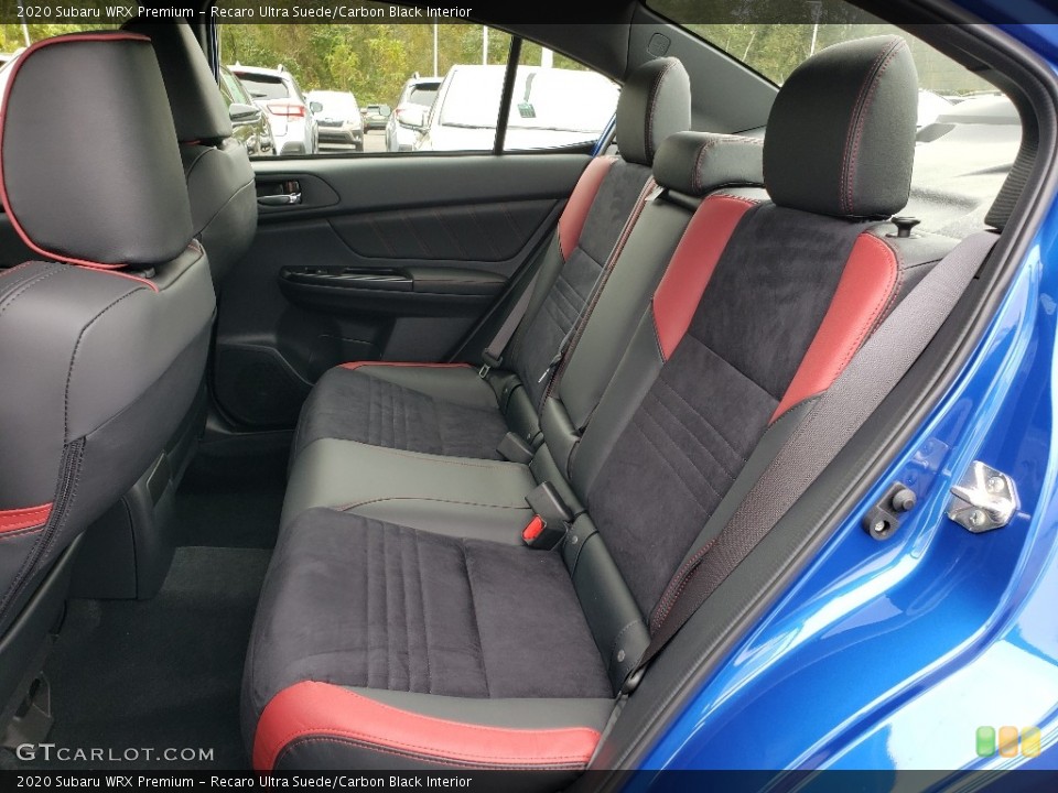Recaro Ultra Suede/Carbon Black Interior Rear Seat for the 2020 Subaru WRX Premium #135593751