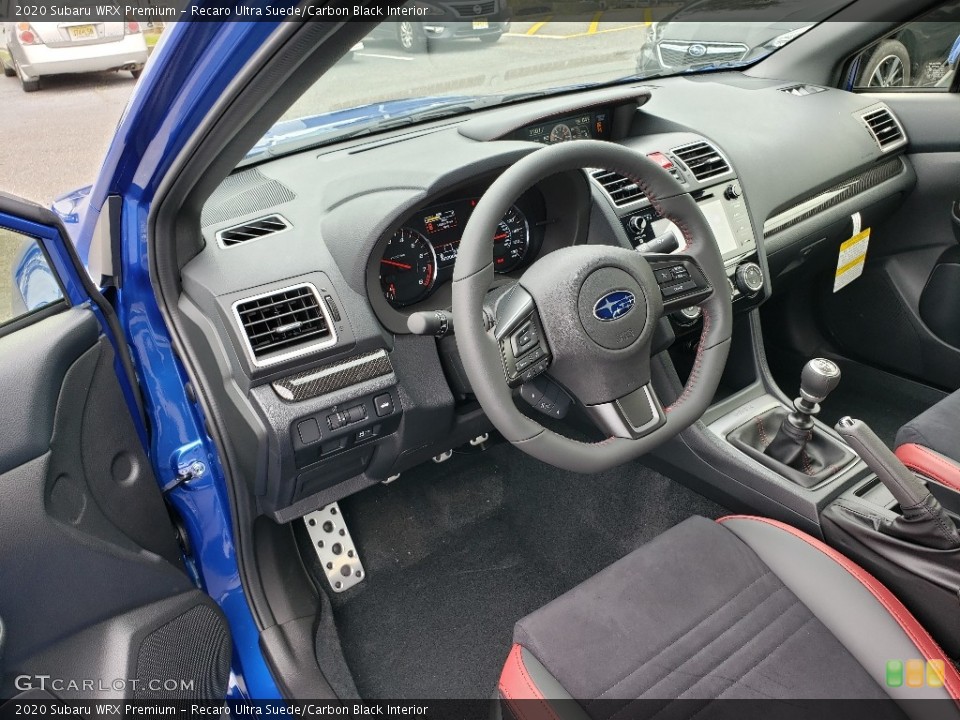 Recaro Ultra Suede/Carbon Black Interior Photo for the 2020 Subaru WRX Premium #135593772