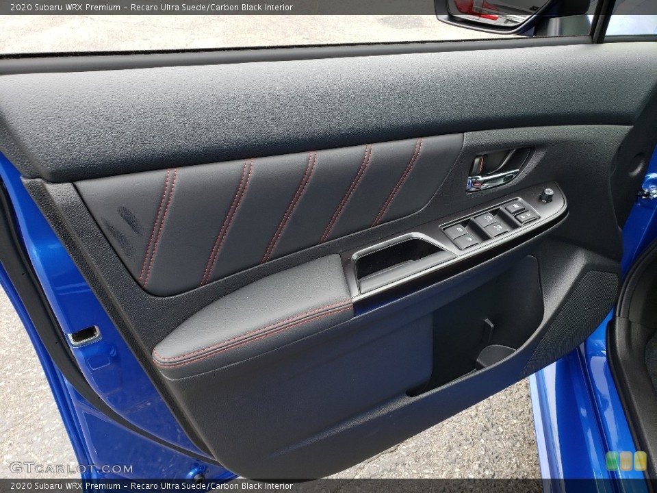 Recaro Ultra Suede/Carbon Black Interior Door Panel for the 2020 Subaru WRX Premium #135593808