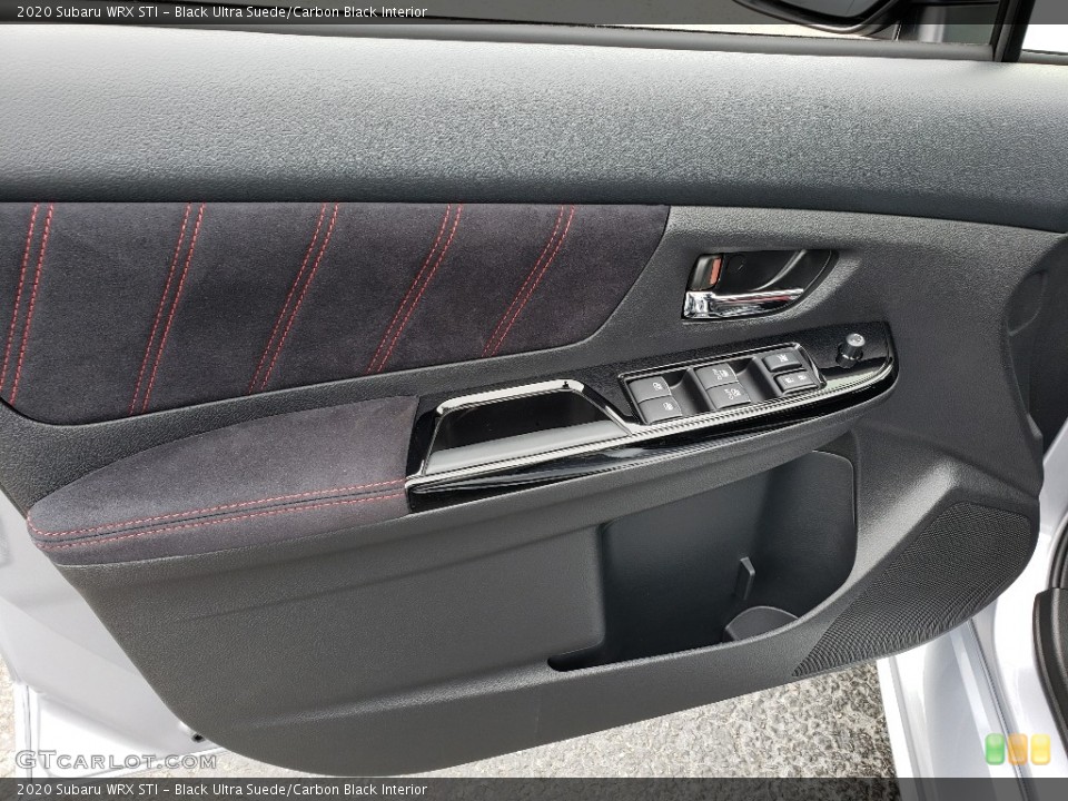 Black Ultra Suede/Carbon Black Interior Door Panel for the 2020 Subaru WRX STI #135594234