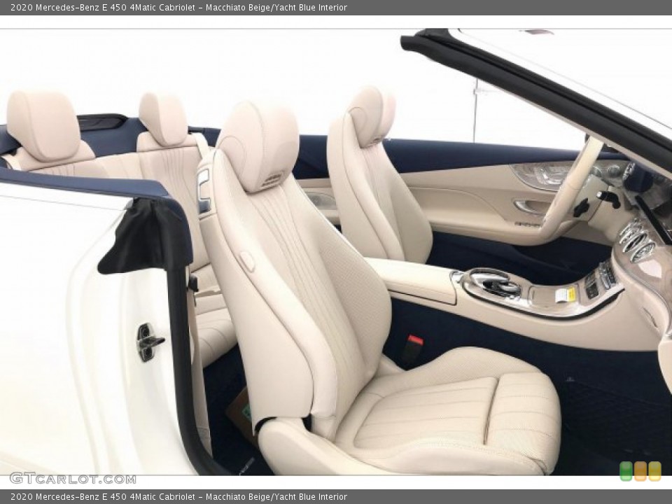 Macchiato Beige/Yacht Blue 2020 Mercedes-Benz E Interiors