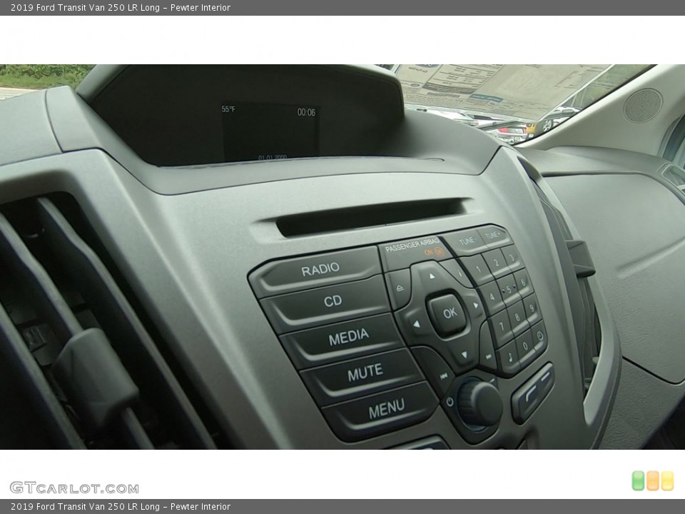 Pewter Interior Controls for the 2019 Ford Transit Van 250 LR Long #135598899