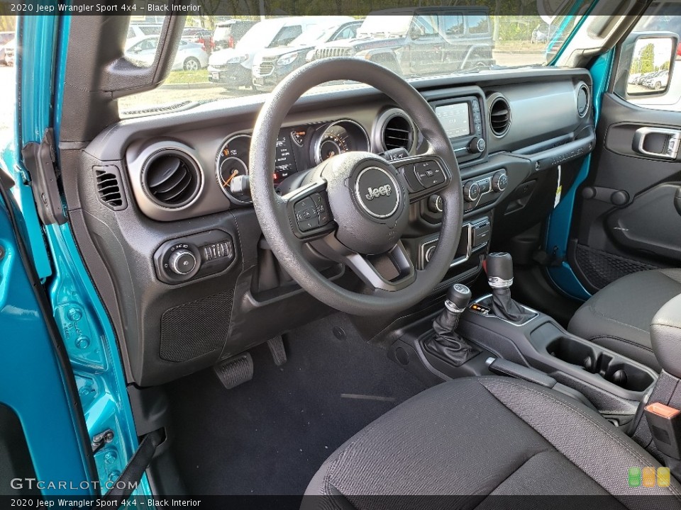 Black Interior Photo for the 2020 Jeep Wrangler Sport 4x4 #135610971