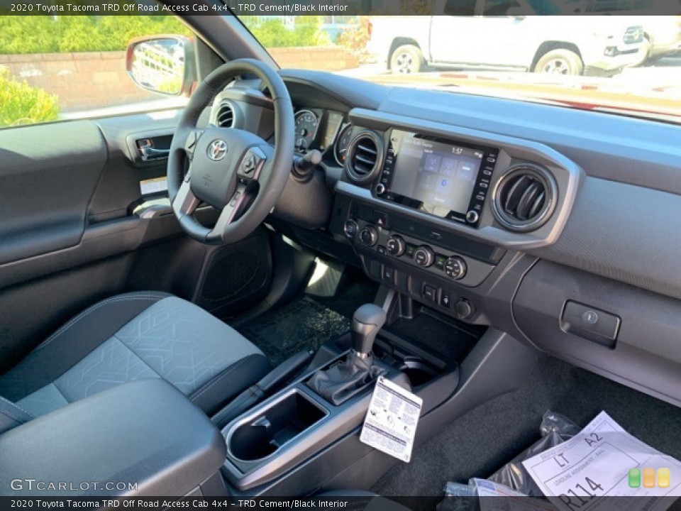 TRD Cement/Black Interior Photo for the 2020 Toyota Tacoma TRD Off Road Access Cab 4x4 #135612370