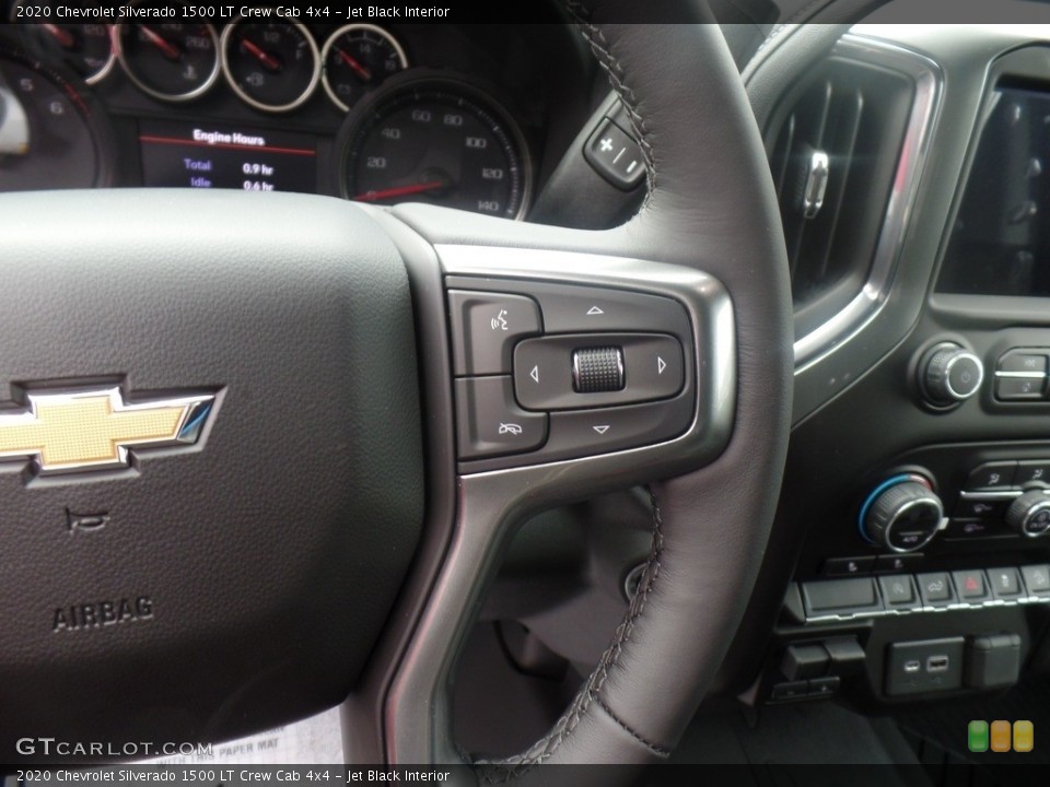 Jet Black Interior Steering Wheel for the 2020 Chevrolet Silverado 1500 LT Crew Cab 4x4 #135614247