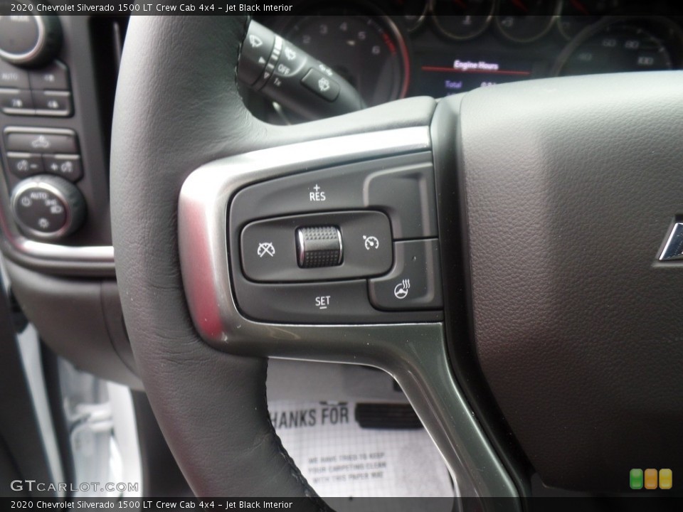 Jet Black Interior Steering Wheel for the 2020 Chevrolet Silverado 1500 LT Crew Cab 4x4 #135614250