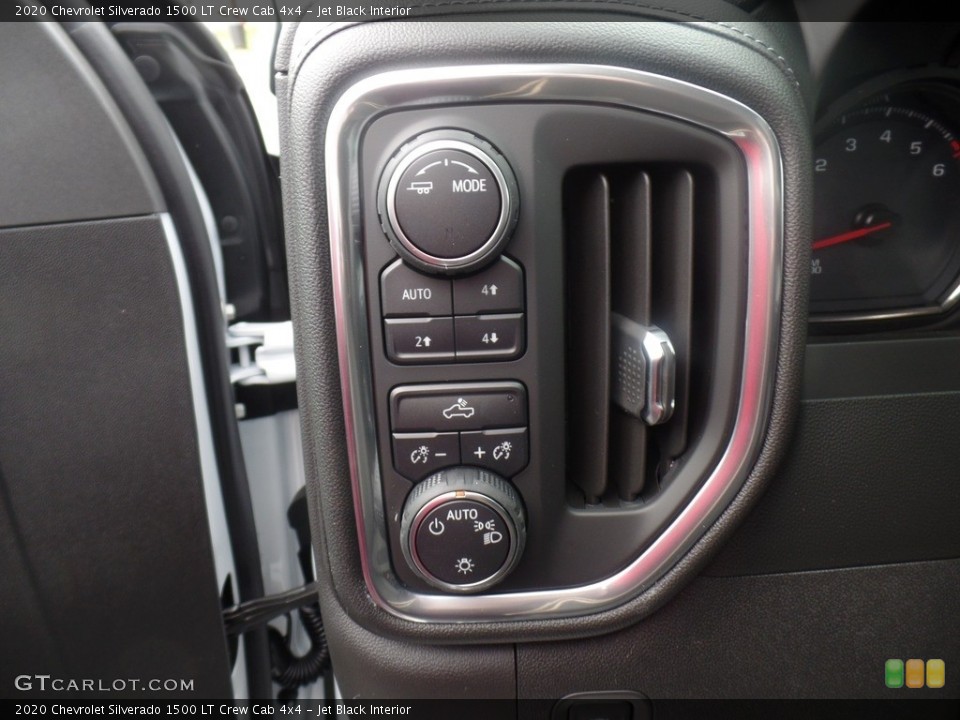 Jet Black Interior Controls for the 2020 Chevrolet Silverado 1500 LT Crew Cab 4x4 #135614253