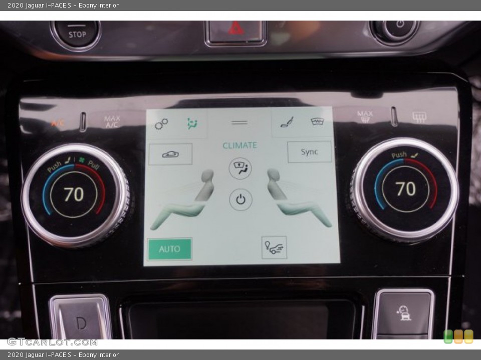 Ebony Interior Controls for the 2020 Jaguar I-PACE S #135614883
