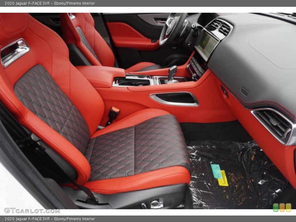 Ebony/Pimento Interior Front Seat for the 2020 Jaguar F-PACE SVR #135618741