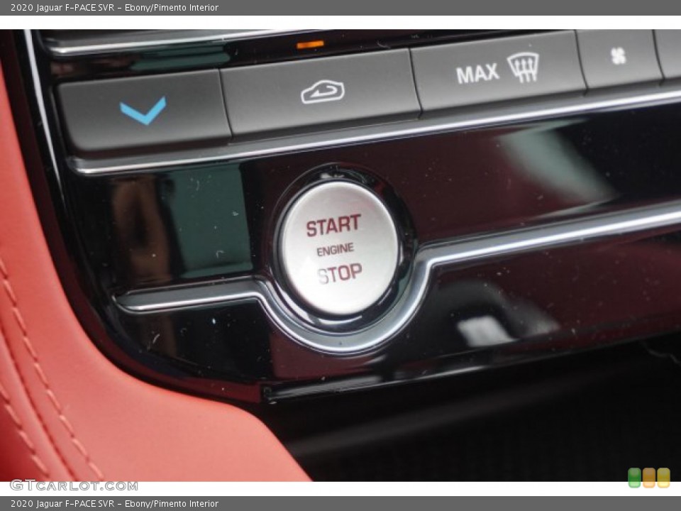 Ebony/Pimento Interior Controls for the 2020 Jaguar F-PACE SVR #135618822