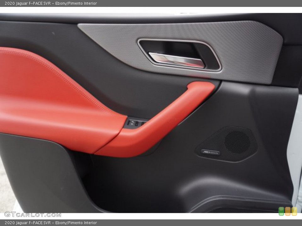 Ebony/Pimento Interior Door Panel for the 2020 Jaguar F-PACE SVR #135618849