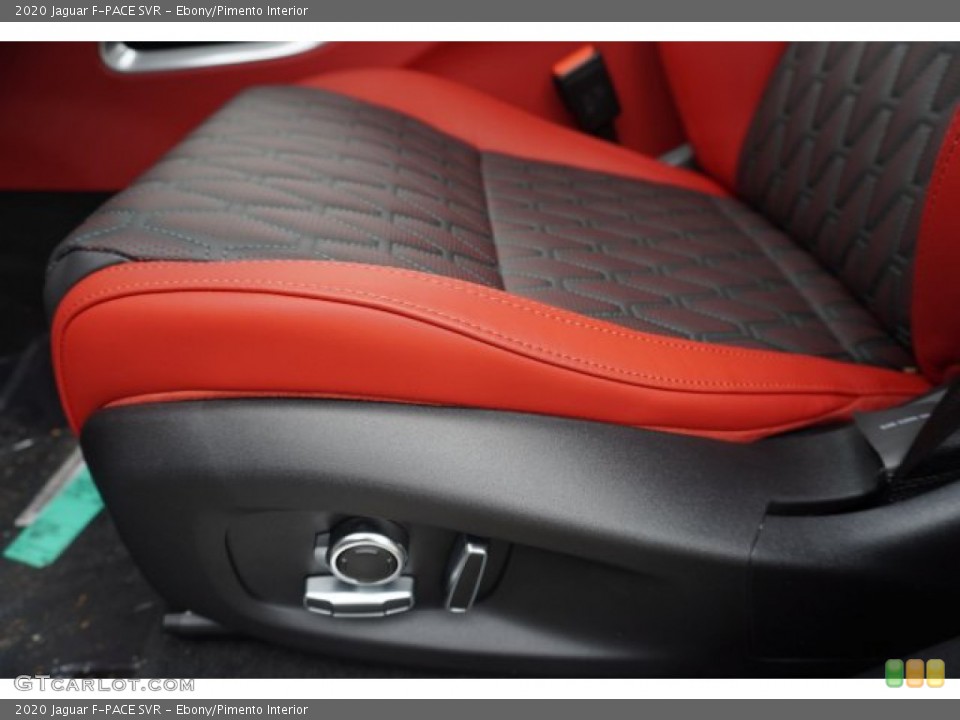 Ebony/Pimento Interior Front Seat for the 2020 Jaguar F-PACE SVR #135618879