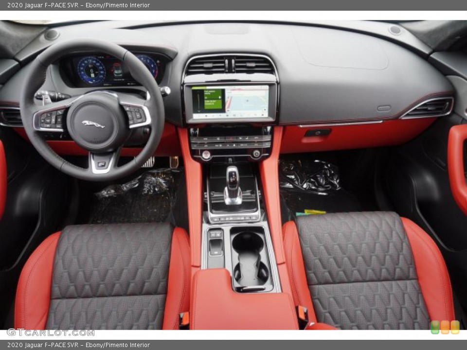 Ebony/Pimento Interior Dashboard for the 2020 Jaguar F-PACE SVR #135618903