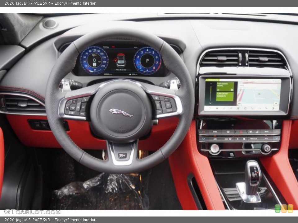 Ebony/Pimento Interior Controls for the 2020 Jaguar F-PACE SVR #135618912