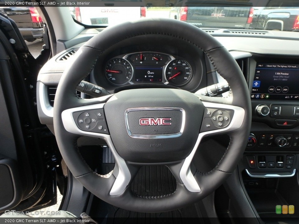 Jet Black Interior Steering Wheel for the 2020 GMC Terrain SLT AWD #135629349