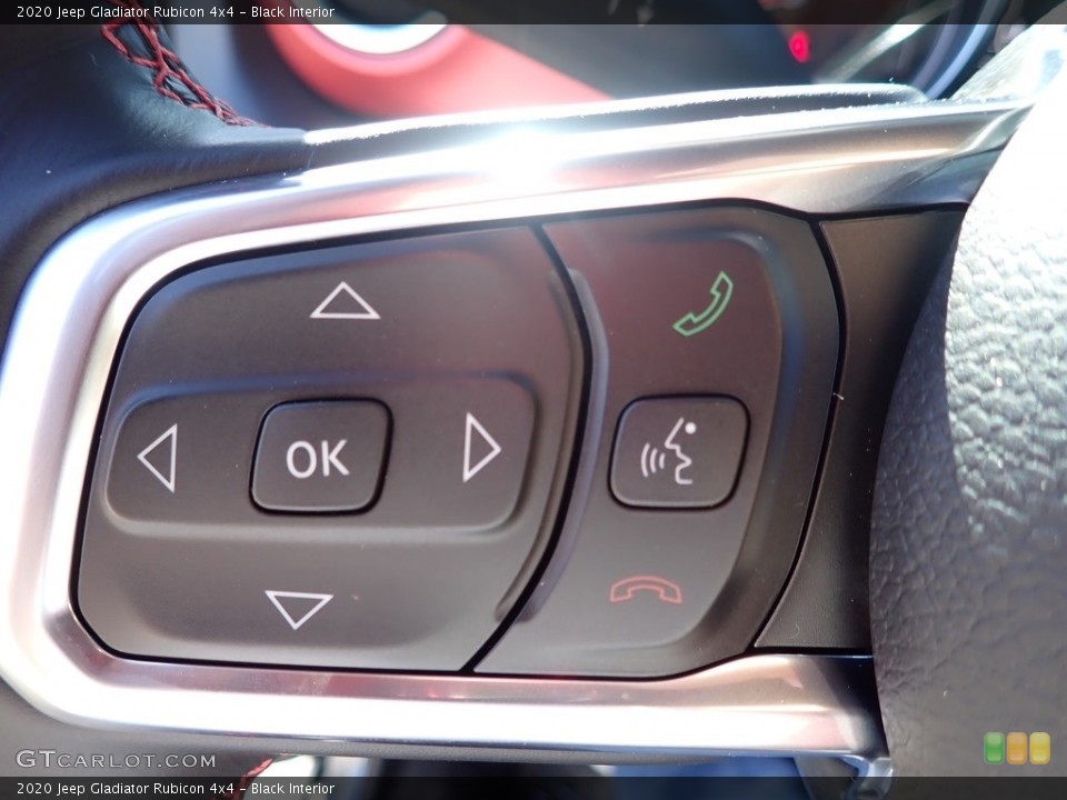 Black Interior Steering Wheel for the 2020 Jeep Gladiator Rubicon 4x4 #135634231