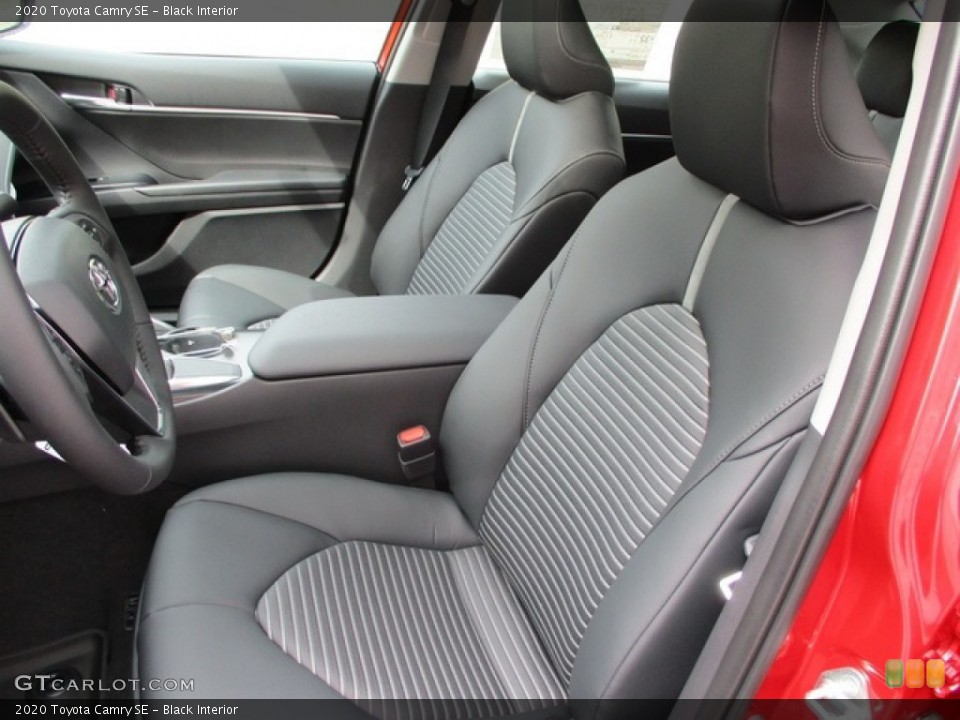Black Interior Front Seat for the 2020 Toyota Camry SE #135639136