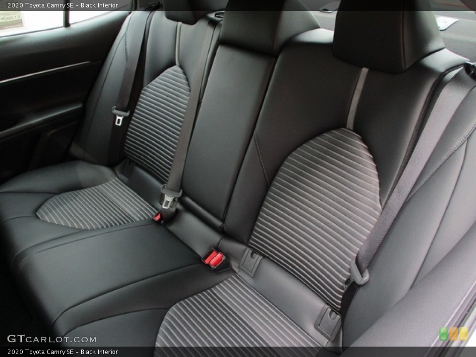 Black Interior Rear Seat for the 2020 Toyota Camry SE #135639157