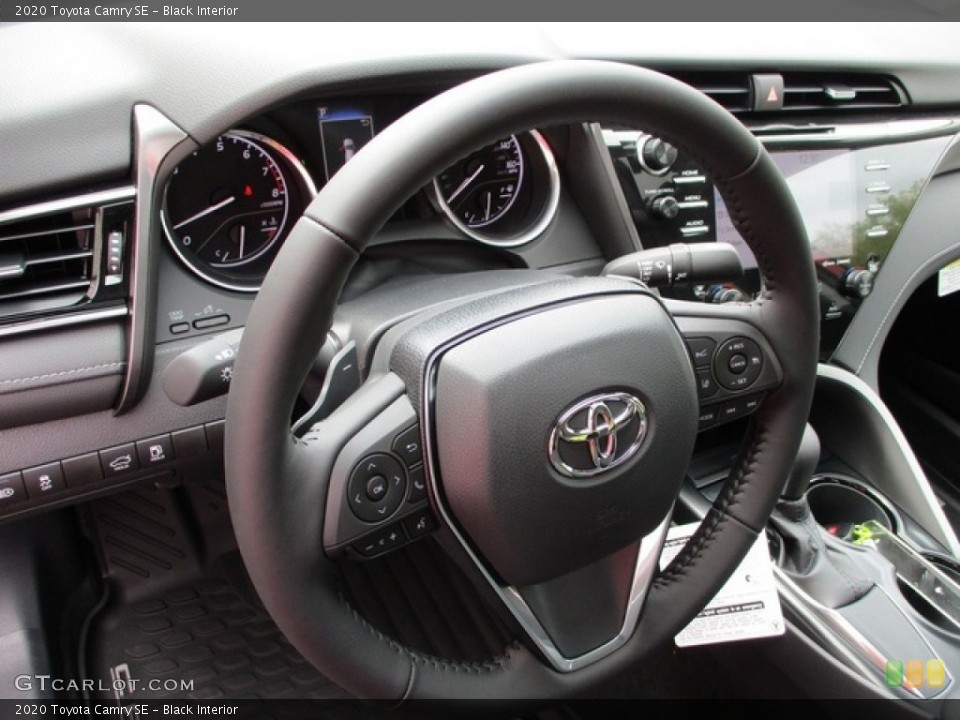 Black Interior Steering Wheel for the 2020 Toyota Camry SE #135639178
