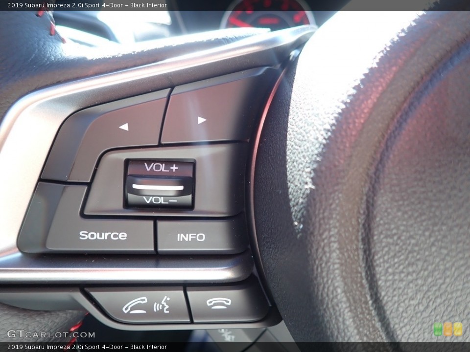 Black Interior Steering Wheel for the 2019 Subaru Impreza 2.0i Sport 4-Door #135649519