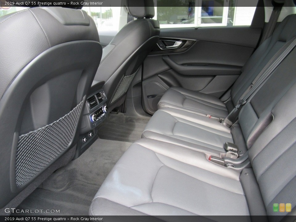 Rock Gray Interior Rear Seat for the 2019 Audi Q7 55 Prestige quattro #135651340