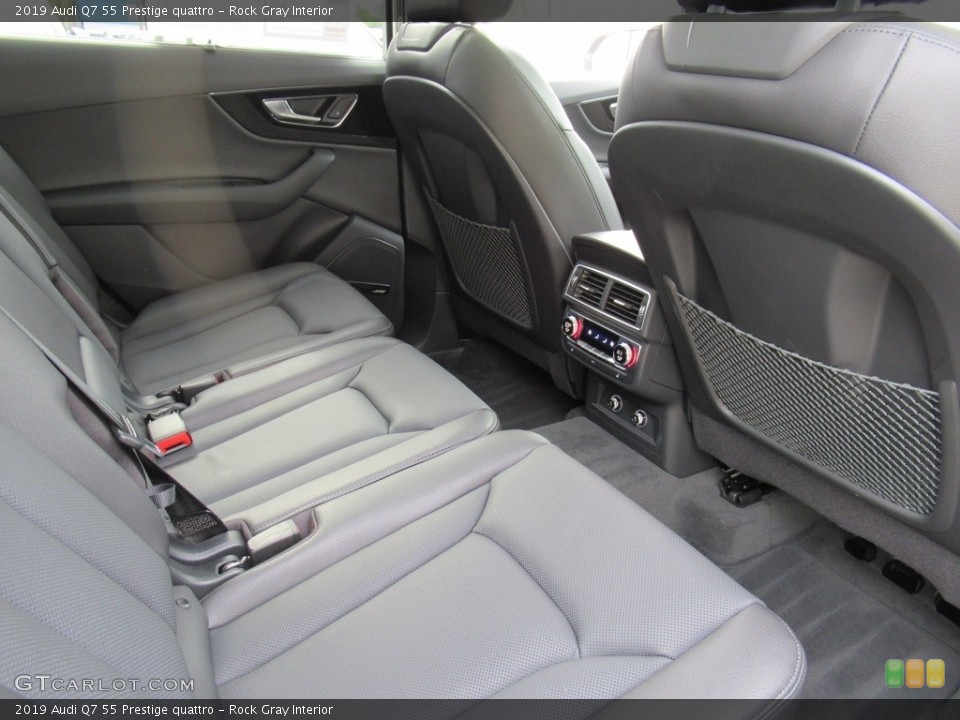 Rock Gray Interior Rear Seat for the 2019 Audi Q7 55 Prestige quattro #135651370