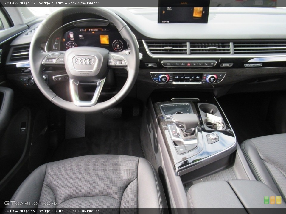 Rock Gray Interior Dashboard for the 2019 Audi Q7 55 Prestige quattro #135651394