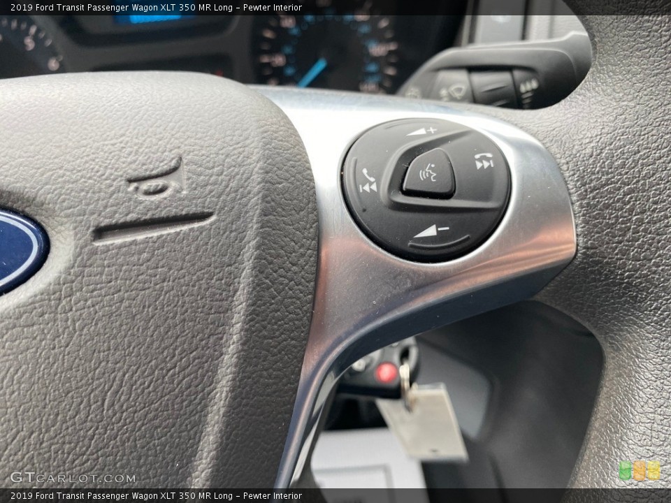 Pewter Interior Steering Wheel for the 2019 Ford Transit Passenger Wagon XLT 350 MR Long #135651400