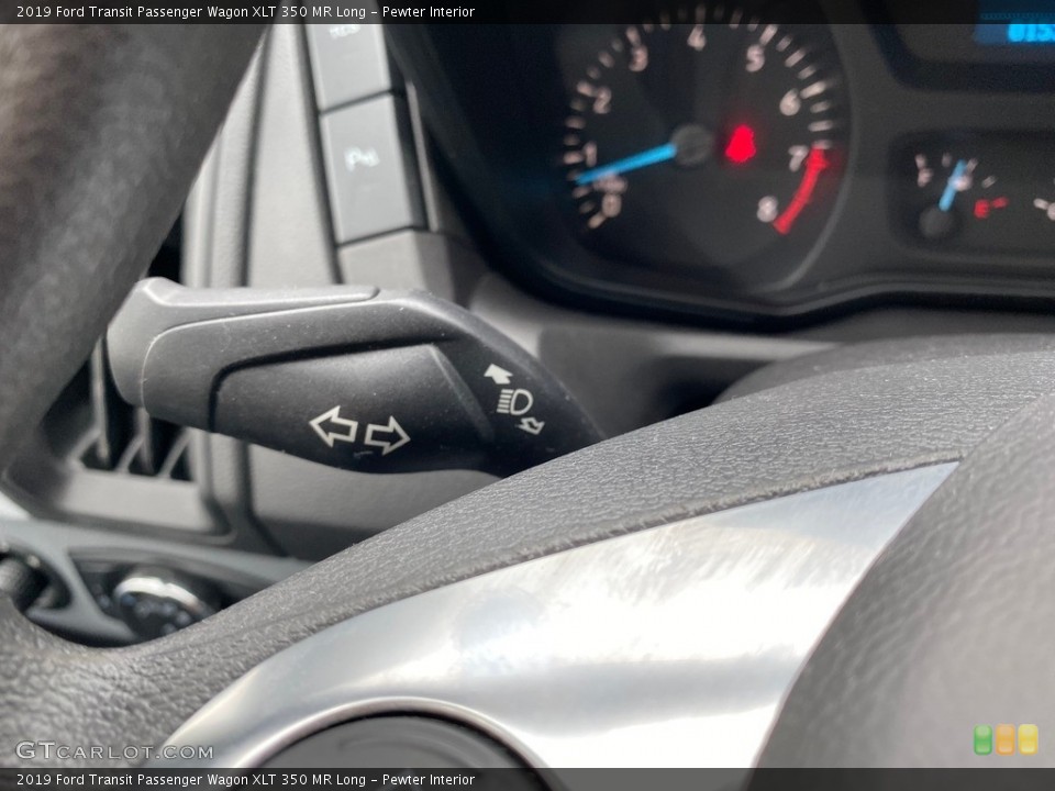 Pewter Interior Controls for the 2019 Ford Transit Passenger Wagon XLT 350 MR Long #135651415