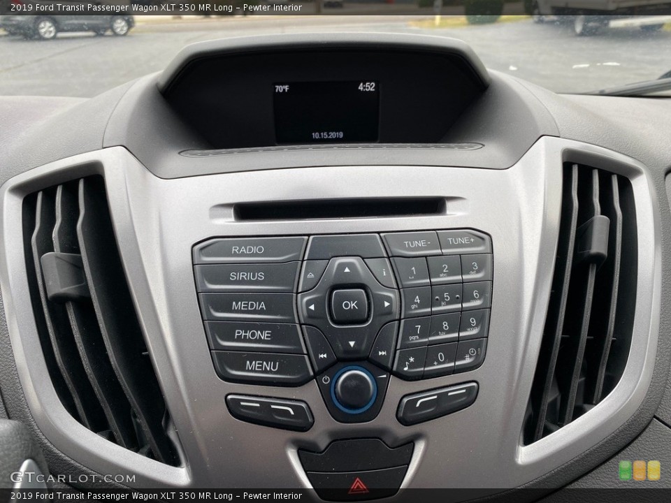 Pewter Interior Controls for the 2019 Ford Transit Passenger Wagon XLT 350 MR Long #135651445