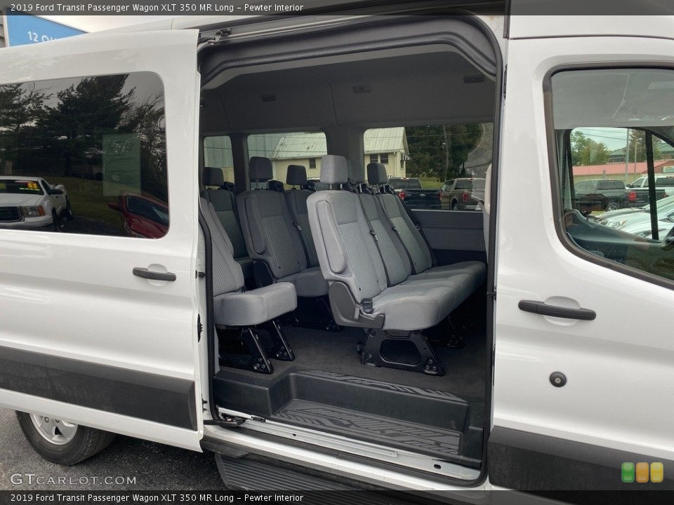 Pewter Interior Rear Seat for the 2019 Ford Transit Passenger Wagon XLT 350 MR Long #135651577