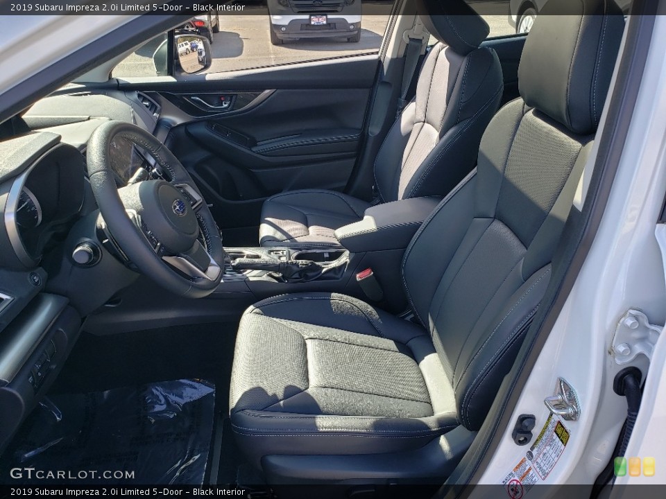Black Interior Front Seat for the 2019 Subaru Impreza 2.0i Limited 5-Door #135653794