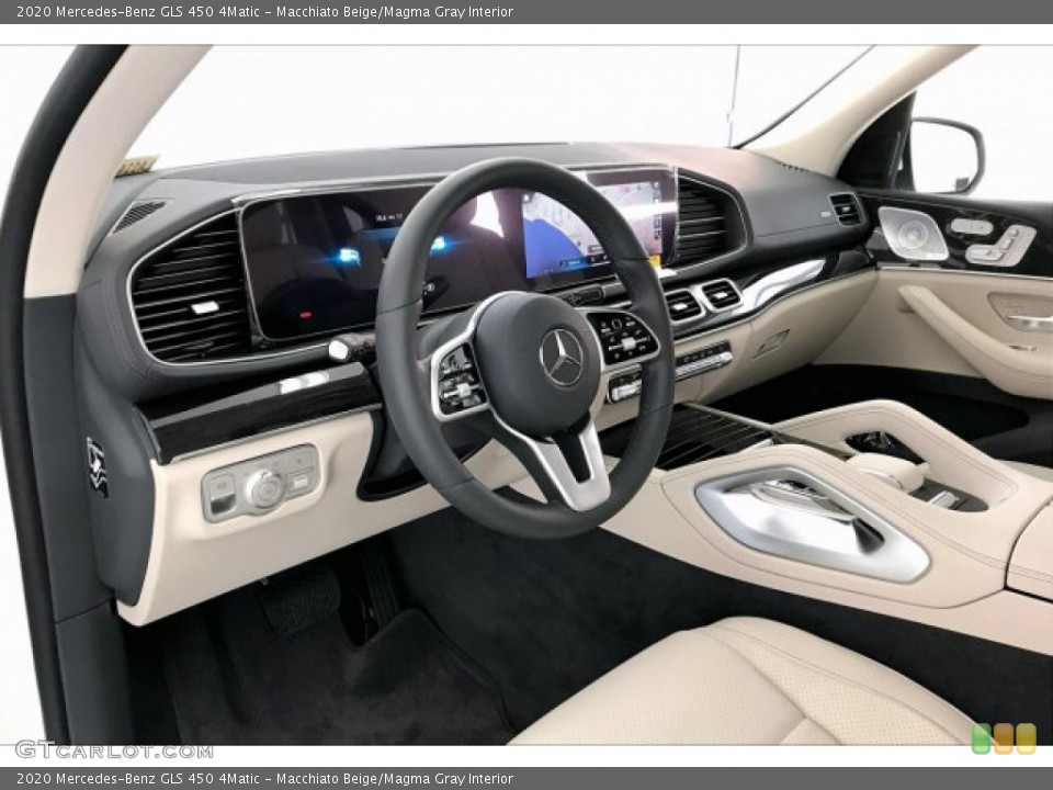 Macchiato Beige/Magma Gray Interior Front Seat for the 2020 Mercedes-Benz GLS 450 4Matic #135656518