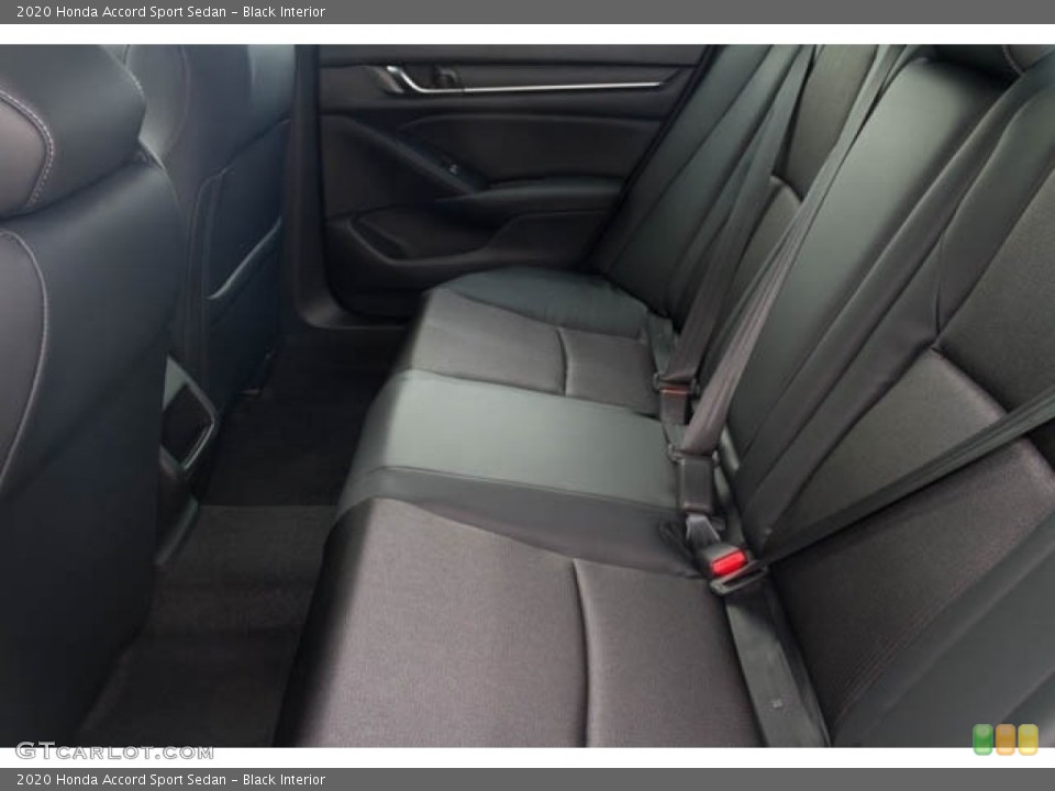 Black Interior Rear Seat for the 2020 Honda Accord Sport Sedan #135656749