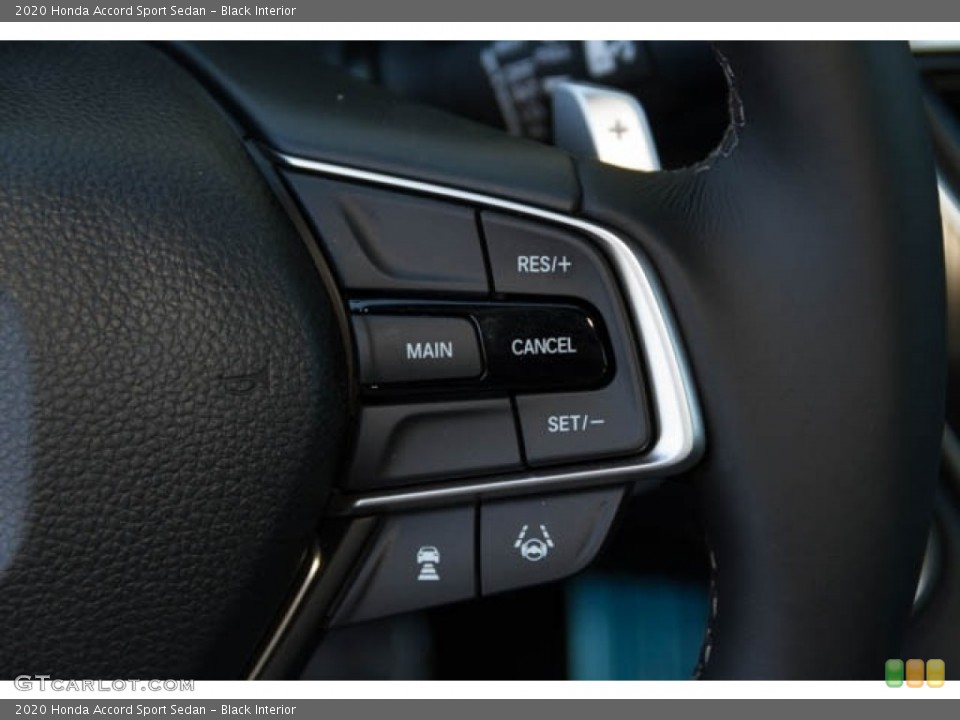 Black Interior Steering Wheel for the 2020 Honda Accord Sport Sedan #135656800