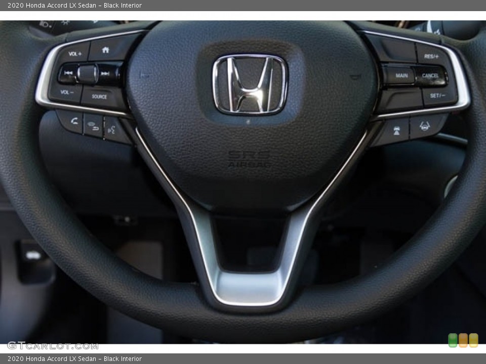 Black Interior Steering Wheel for the 2020 Honda Accord LX Sedan #135656962