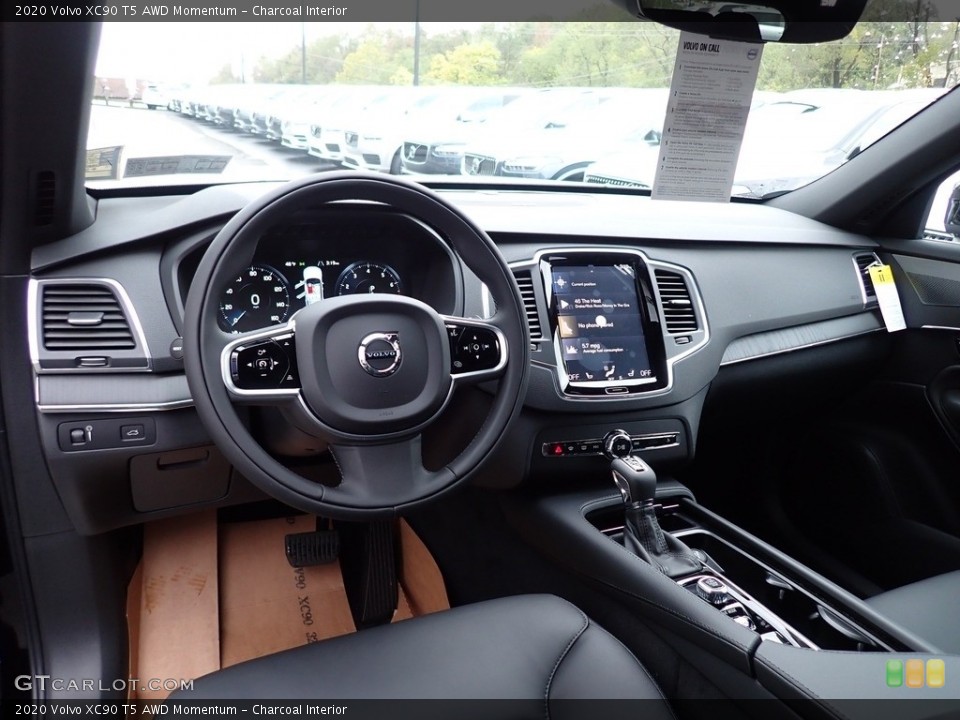 Charcoal Interior Photo for the 2020 Volvo XC90 T5 AWD Momentum #135659667