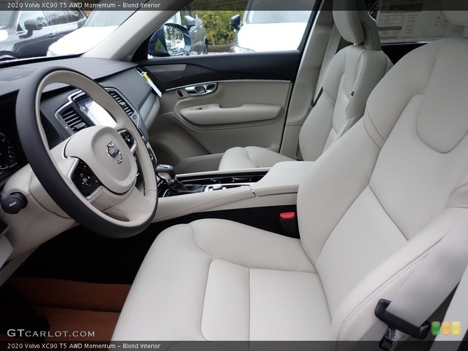 Blond Interior Front Seat for the 2020 Volvo XC90 T5 AWD Momentum #135660018